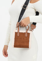 MARC ELLIS Borsa a mano Buby Suede S in morbido suede cuoio da donna BUBY-SUEDE-S DACU MARC ELLIS 