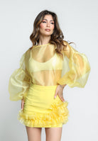 SANTAS Blusa LEMON PIE gialla da donna PV25015 GIALLO SANTAS 