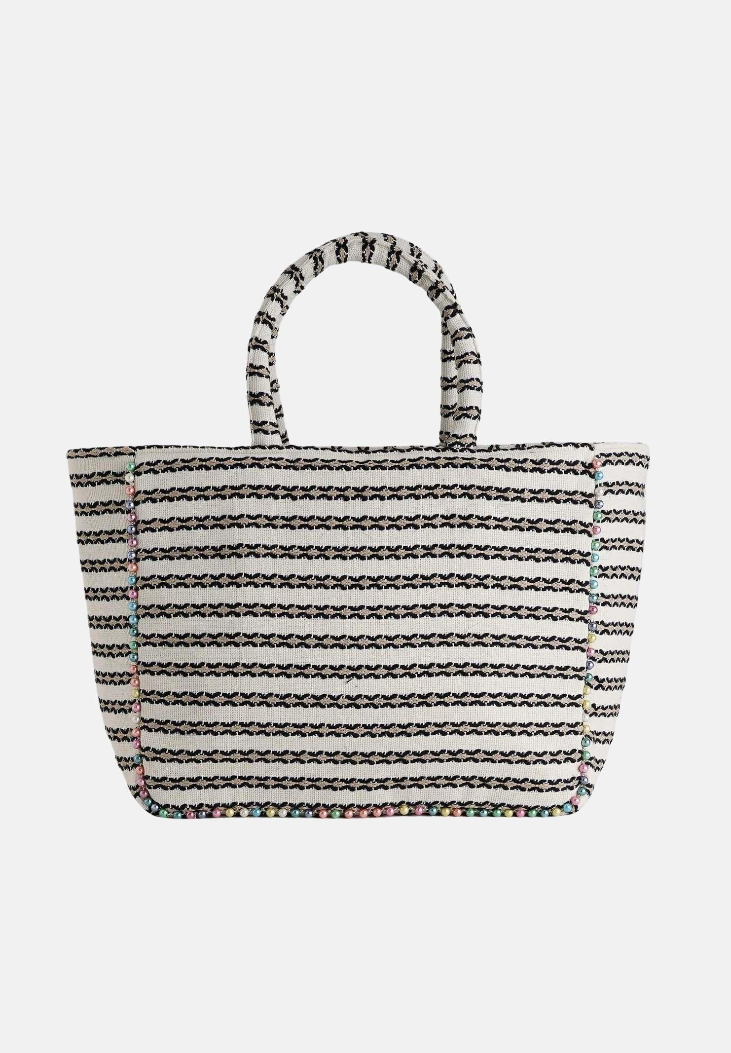 MARC ELLIS Borsa mare Buby L Indy26 panna e nera da donna BUBY-L-INDY26 01 MARC ELLIS 