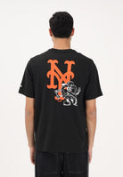 NEW ERA T-shirt a manica corta New York Mets MLB Food Graphic nera per uomo e donna 60771505 . NEW ERA 