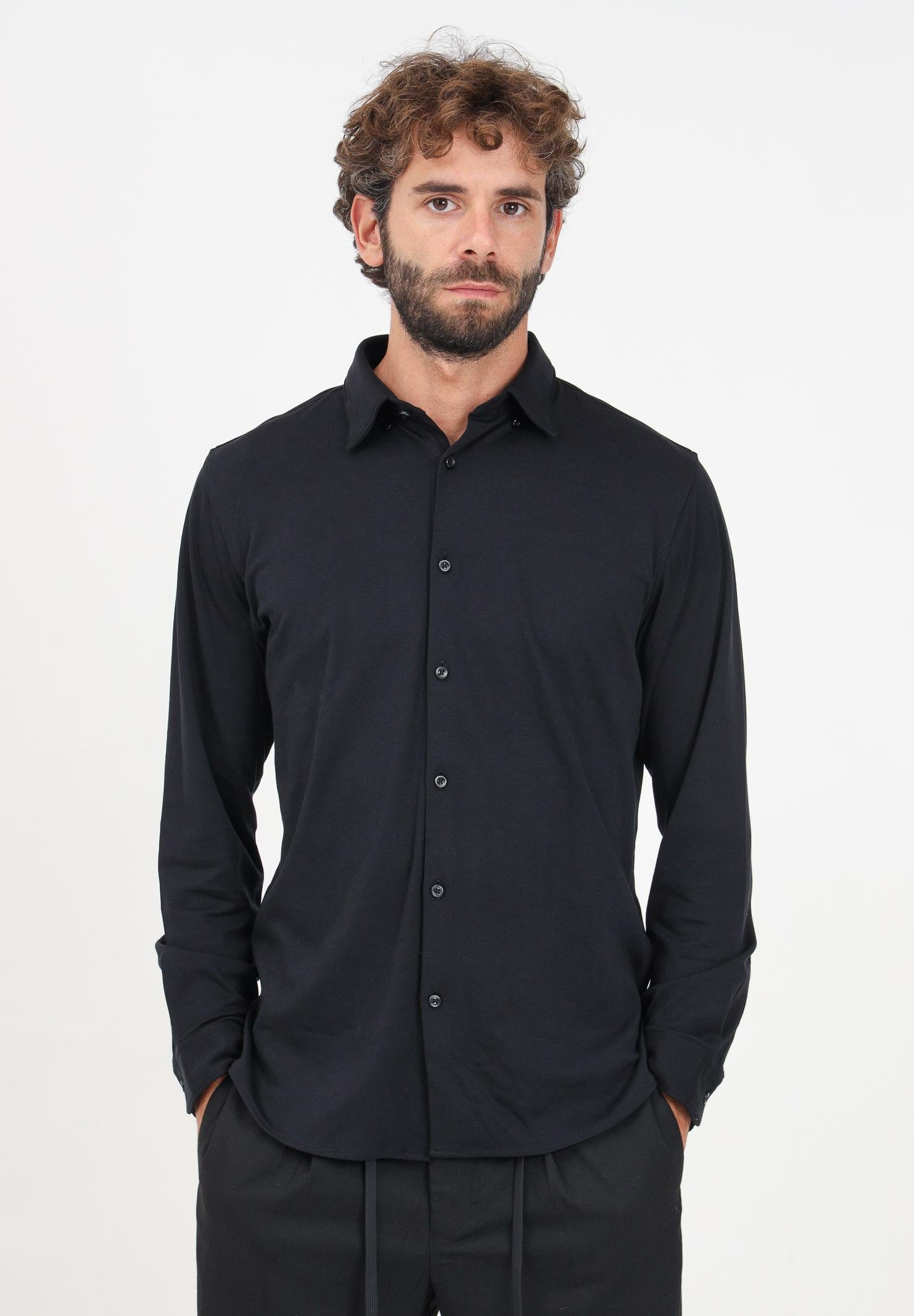 SELECTED HOMME Camicia a manica lunga nera da uomo 16094593 Black SELECTED HOMME 