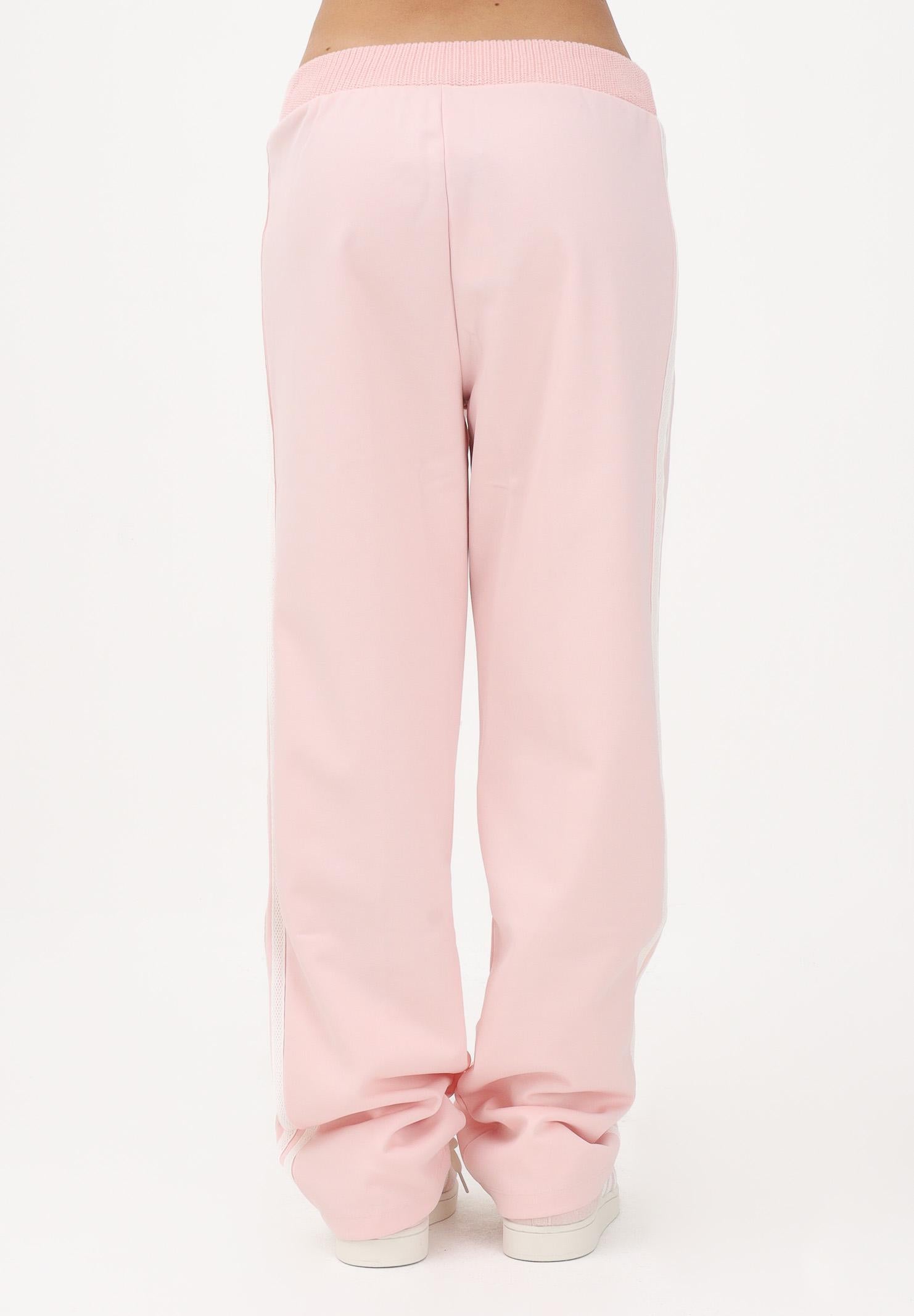 ADIDAS ORIGINALS Pantalone sportivo Firebird rosa da donna con dettagli in maglia all'uncinetto KD4315 . ADIDAS ORIGINALS 