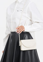 MARNI Borsa a tracolla panna da donna con logo M01256M00TK 0M221 MARNI 