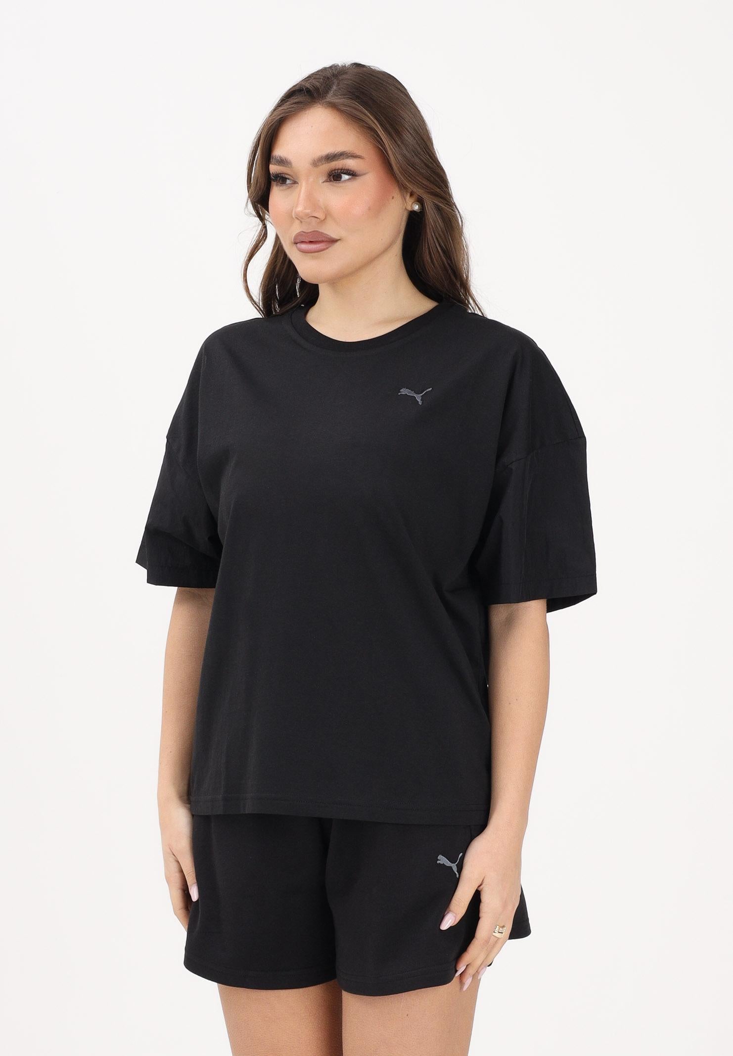 PUMA T-shirt a manica corta HER Oversized nera da donna 691883 01 PUMA 
