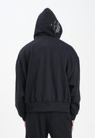 GCDS Felpa con cappuccio nera per uomo e donna caratterizzata da stampa B2CM1907JE7 99 GCDS 