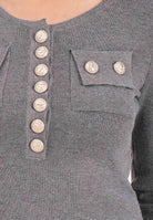 TPN Maglioncino girocollo Dothan grigio da donna DOTHAN132W5 4A TPN 