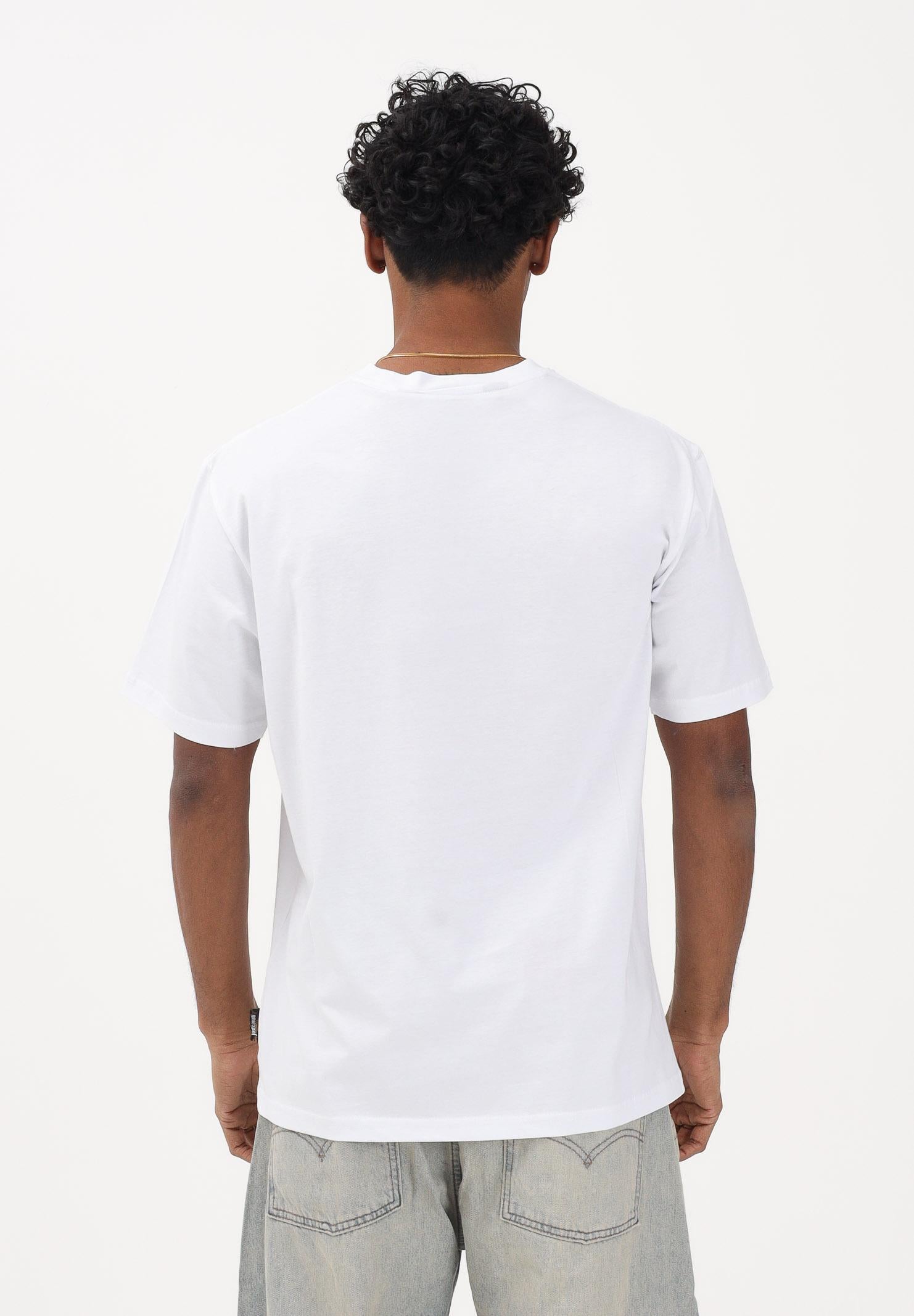 JUST CAVALLI T-shirt a manica corta bianca da uomo con ricamo 80OAHE24CJ110 003 JUST CAVALLI 