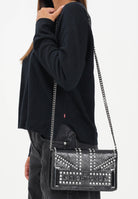 RICHMOND Borsa a tracolla nera da donna con borchie e logo RWA25234BO BL RICHMOND 