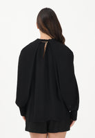ELISABETTA FRANCHI Blusa nera da donna con dettaglio gioiello CA12961E2 110 ELISABETTA FRANCHI 