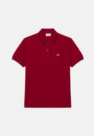 LACOSTE Polo bordeaux per uomo e donna con patch logo coccodirllo 1212 476 LACOSTE 