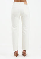 VICOLO Jeans Zoe in denim bianco da donna con bottoni gioiello DF5056 FU031 VICOLO 