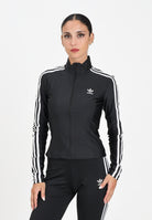 ADIDAS ORIGINALS Felpa con zip adicolor 3-Stripes Slim nera da donna JD5025  ADIDAS ORIGINALS 