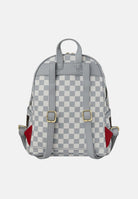 SPRAYGROUND Zainetto CREAM AND BROWN TEAR CHECK SAVAGE BACKPACK grigio e marrone da donna 910B8291NSZ . SPRAYGROUND 