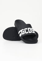 GCDS Ciabatte nere da uomo con logo B1EU4901AG8 99 GCDS 