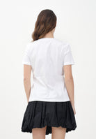 MAX MARA T-shirt a manica corta bianca da donna con ricamo logo 2516941012600 006 MAX MARA 