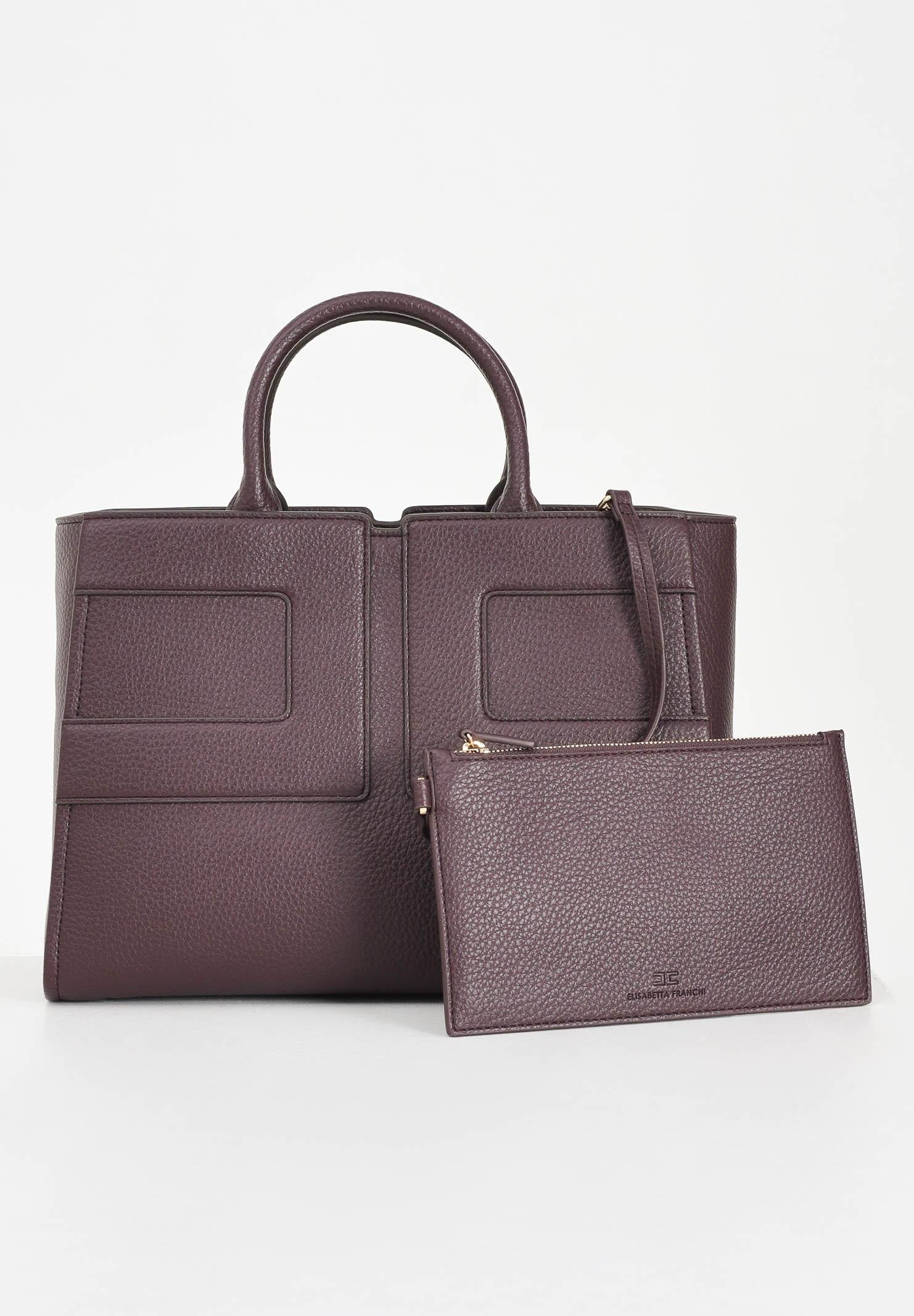 ELISABETTA FRANCHI Shopper bordeaux da donna con logo BS34A56E2 EA4 ELISABETTA FRANCHI 