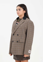 N21 Giacca doppiopetto in Harris Tweed beige per donna e ragazze N2107EN0441 0N720 N21 