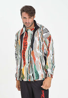 AUSTRALIAN Giacca a vento Knit Effect Printed bianca da uomo in collab con Carlo Colucci ACUGC0001 002 AUSTRALIAN 
