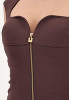 ELISABETTA FRANCHI Abito midi a tubino cacao da donna AB90061E2 644 ELISABETTA FRANCHI 