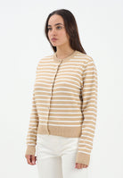 LEVI'S® Cardigan beige da donna con fantasia a righe 0037P-0004 . LEVI'S® 