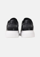 JUST CAVALLI Sneakers nere da uomo con logo sul retro 80QA3SBDZPC18 899 JUST CAVALLI 