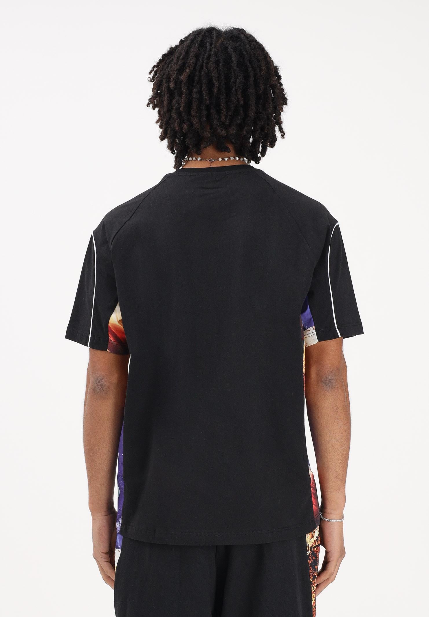 AUSTRALIAN T-shirt a manica corta nera da uomo con inserti stampati SPUTS0022877 003 AUSTRALIAN 