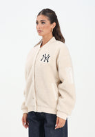 NEW ERA Bomber New York Yankees MLB Sherpa beige da donna 60684447  NEW ERA 