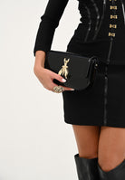 PATRIZIA PEPE Borsa a tracolla "ESSENTIAL" Fly nera da donna 8B0231L125 K182 PATRIZIA PEPE 
