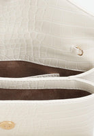 ELISABETTA FRANCHI Pochette bianco latte da donna con logo e nappina BS56A57E2 DZ9 ELISABETTA FRANCHI 