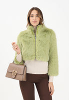MEHRAN Pelliccia verde da donna con zip 25201GRE GRE MEHRAN 