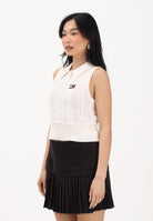 TOMMY JEANS Top in maglia panna da donna DW0DW22318 YBH TOMMY JEANS 