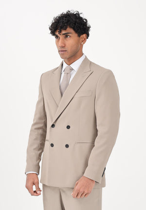 I'M BRIAN Giacca doppiopetto beige da uomo GIA3657 TA I'M BRIAN 