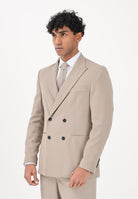 I'M BRIAN Giacca doppiopetto beige da uomo GIA3657 TA I'M BRIAN 