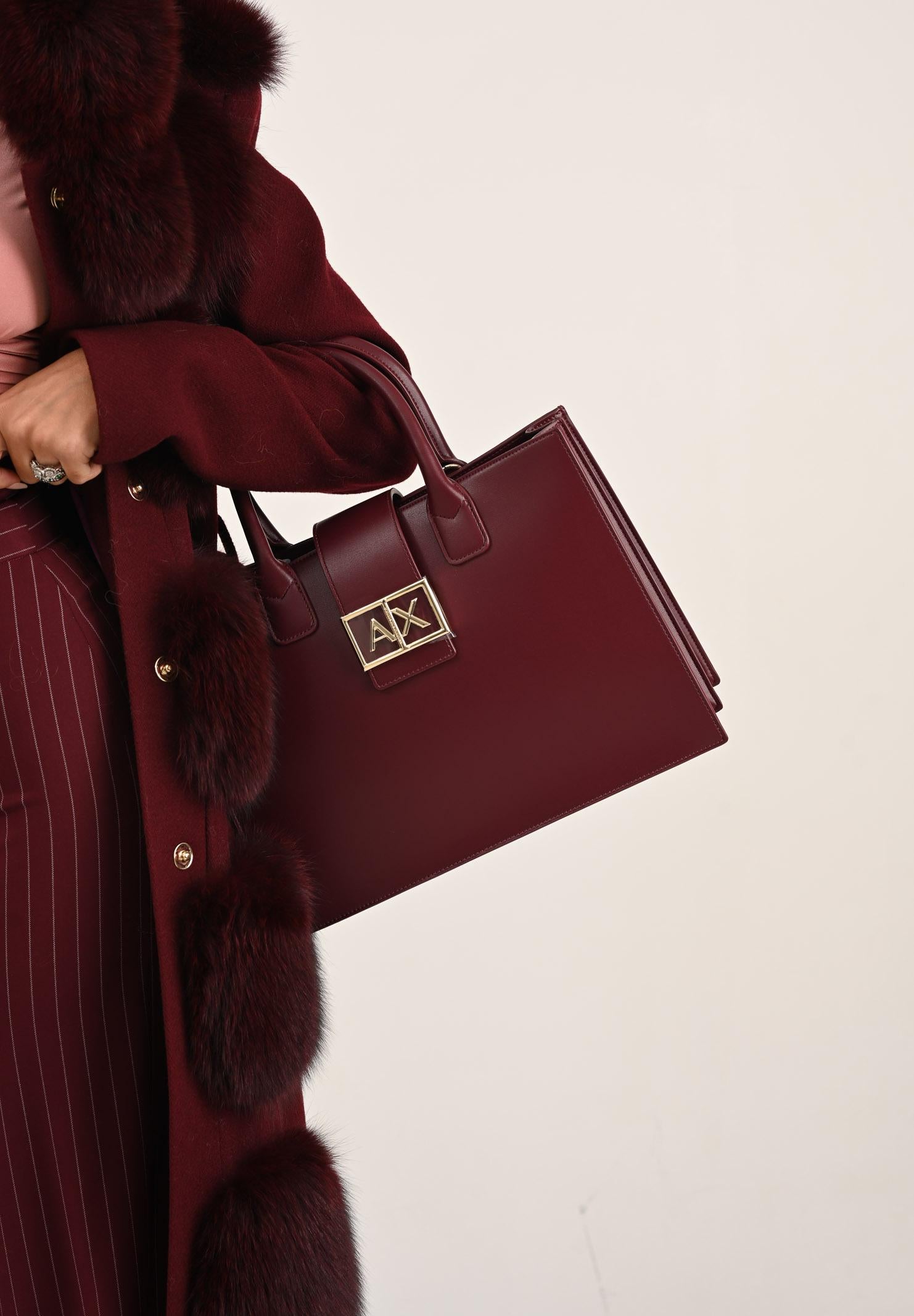 ARMANI EXCHANGE Shopper bordeaux da donna XW000305AF12039 UA343 ARMANI EXCHANGE 