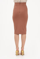 VICOLO Gonna midi a tubino cuoio da donna TAB0043 ABU67 VICOLO 