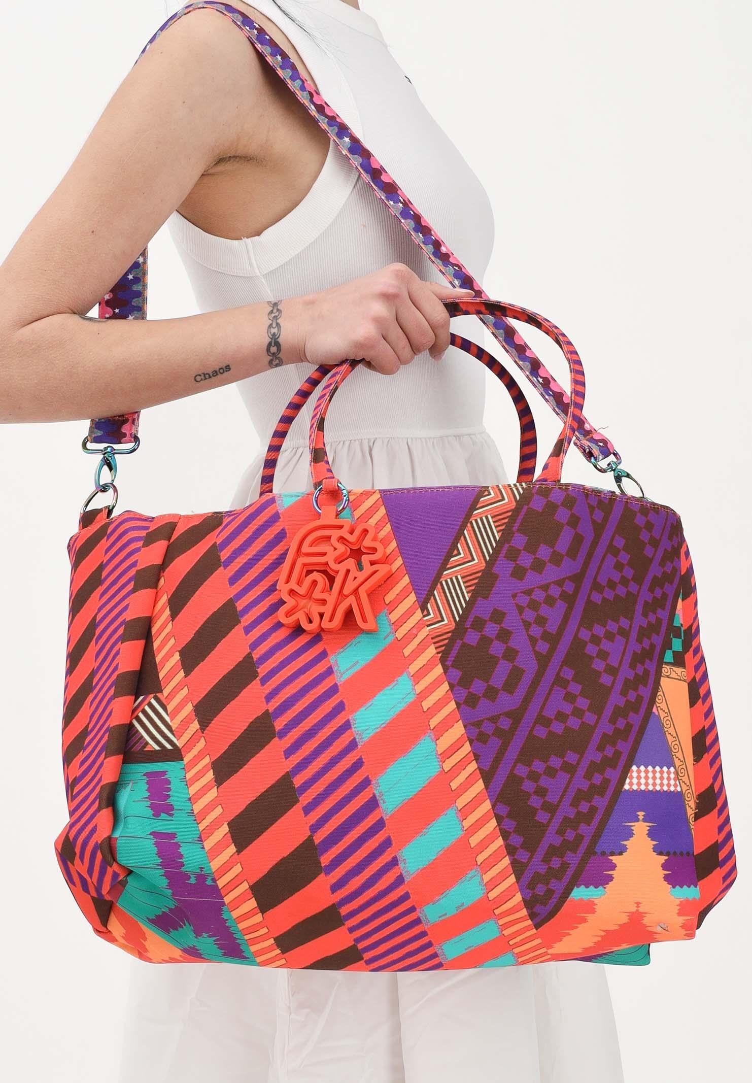 F**K Borsa mare multicolore da donna in tessuto stampato FA26-SW0121X11 . F**K 