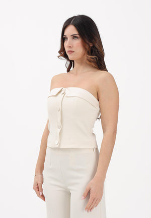 VICOLO Top bustier burro da donna TAB0028 ABU04 VICOLO 