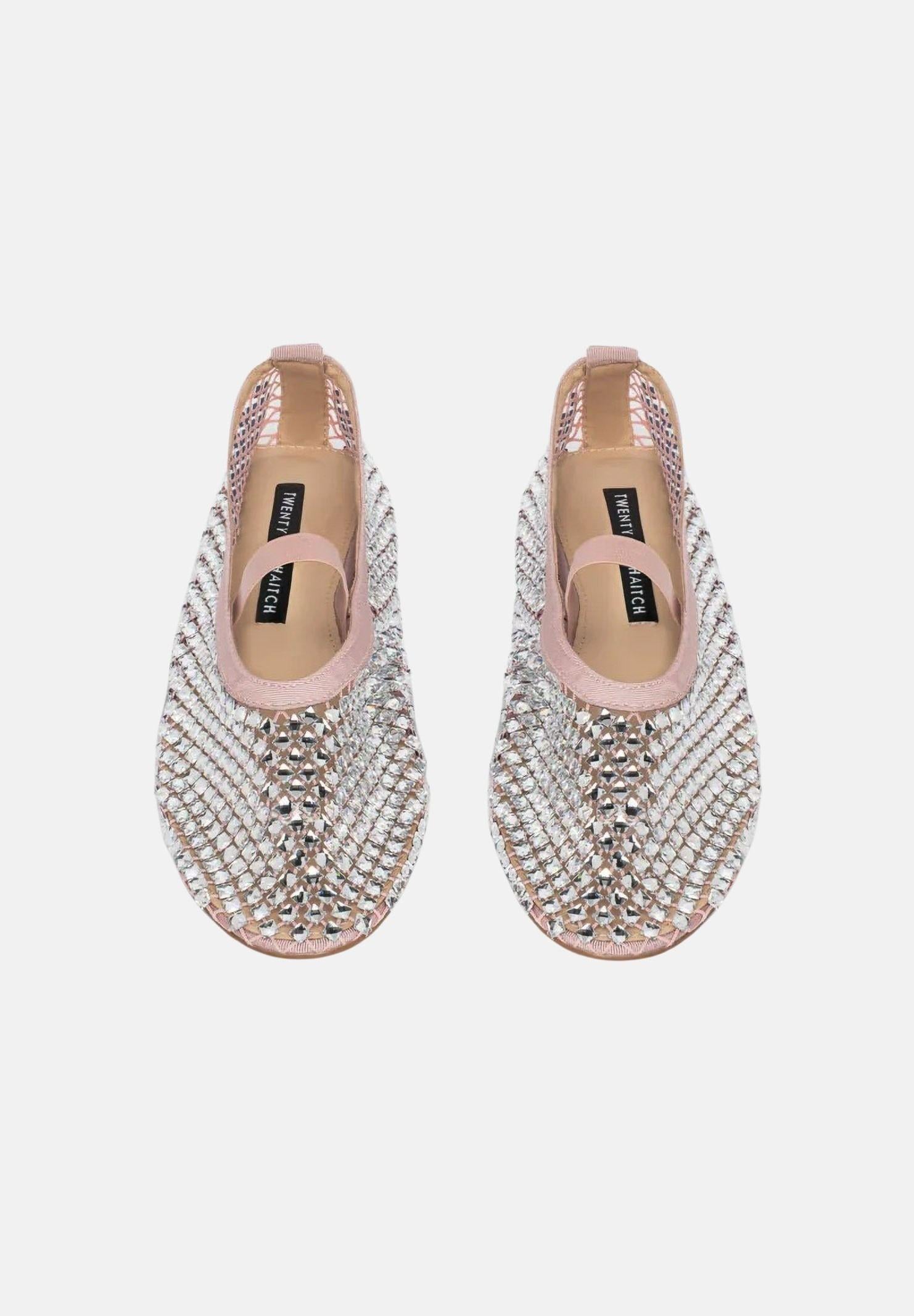 TWENTY FOURHAITCH Ballerine BOUNTY rosa e argento da donna S0114ROS62P RO TWENTY FOURHAITCH 
