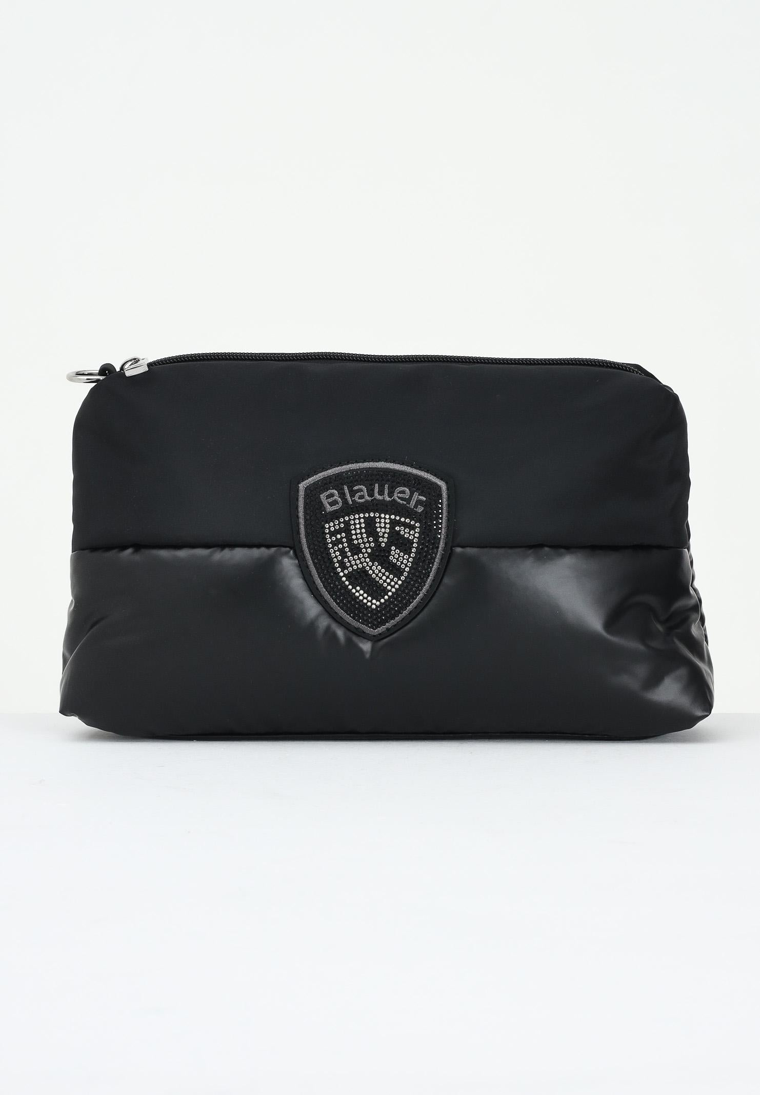 BLAUER Pochette nera da donna con imbottitura e logo F5MIRA01PAD BLK BLAUER 