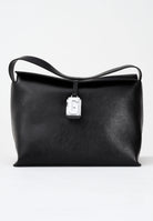 GCDS Shopper nera da donna con ciondolo cubo logato GCDSMMC001 99 GCDS 