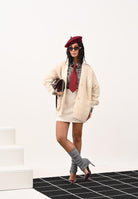 ARMANI EXCHANGE Gonna corta panna da donna con logo XW000662AF16142 U1003 ARMANI EXCHANGE 