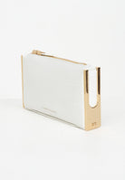 ELISABETTA FRANCHI Pochette avorio da donna con stampa cocco BS51A56E2 360 ELISABETTA FRANCHI 