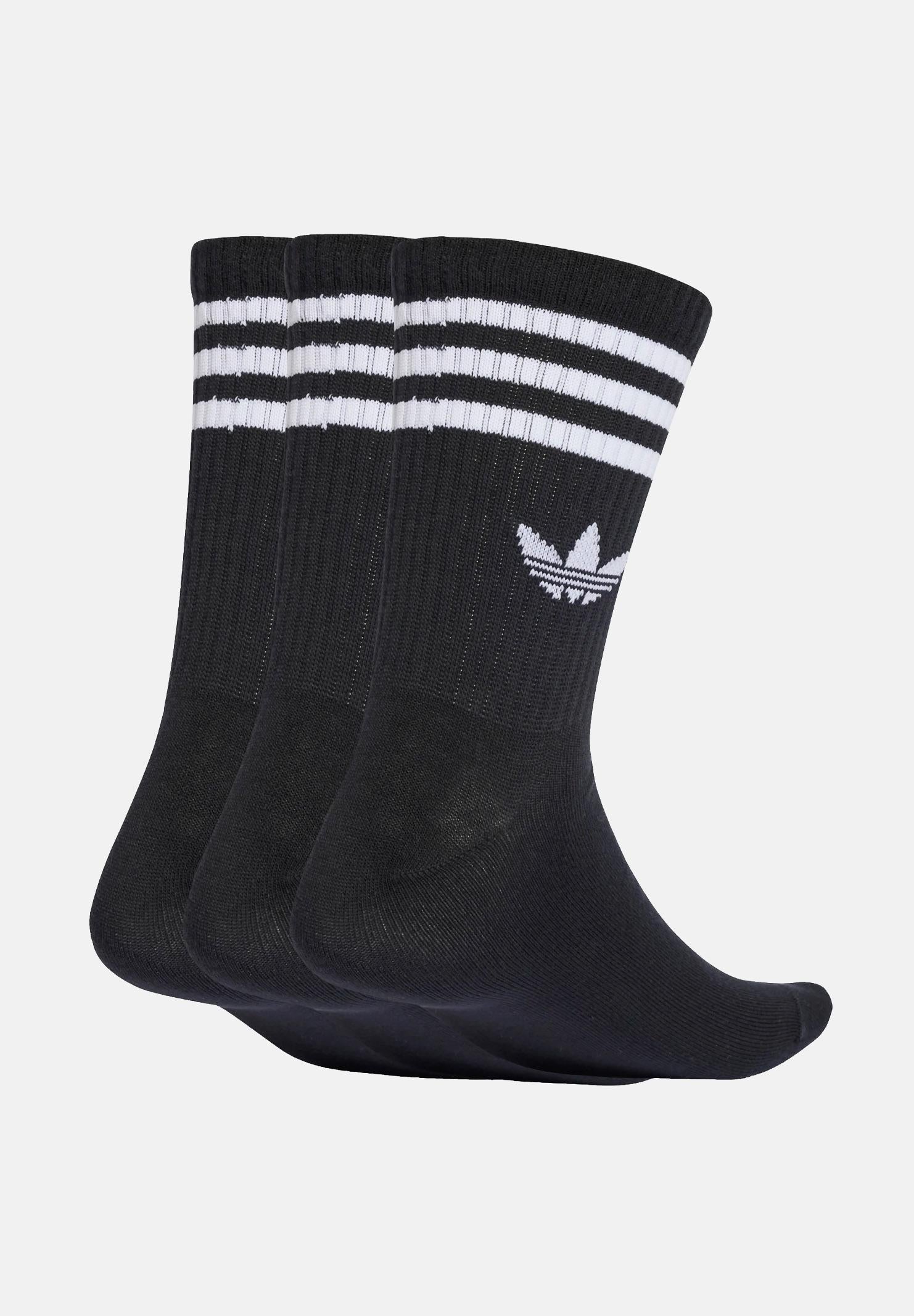 ADIDAS ORIGINALS Calzini con 3 Stripes, 3 paia, neri per uomo e donna JV7402 . ADIDAS ORIGINALS 