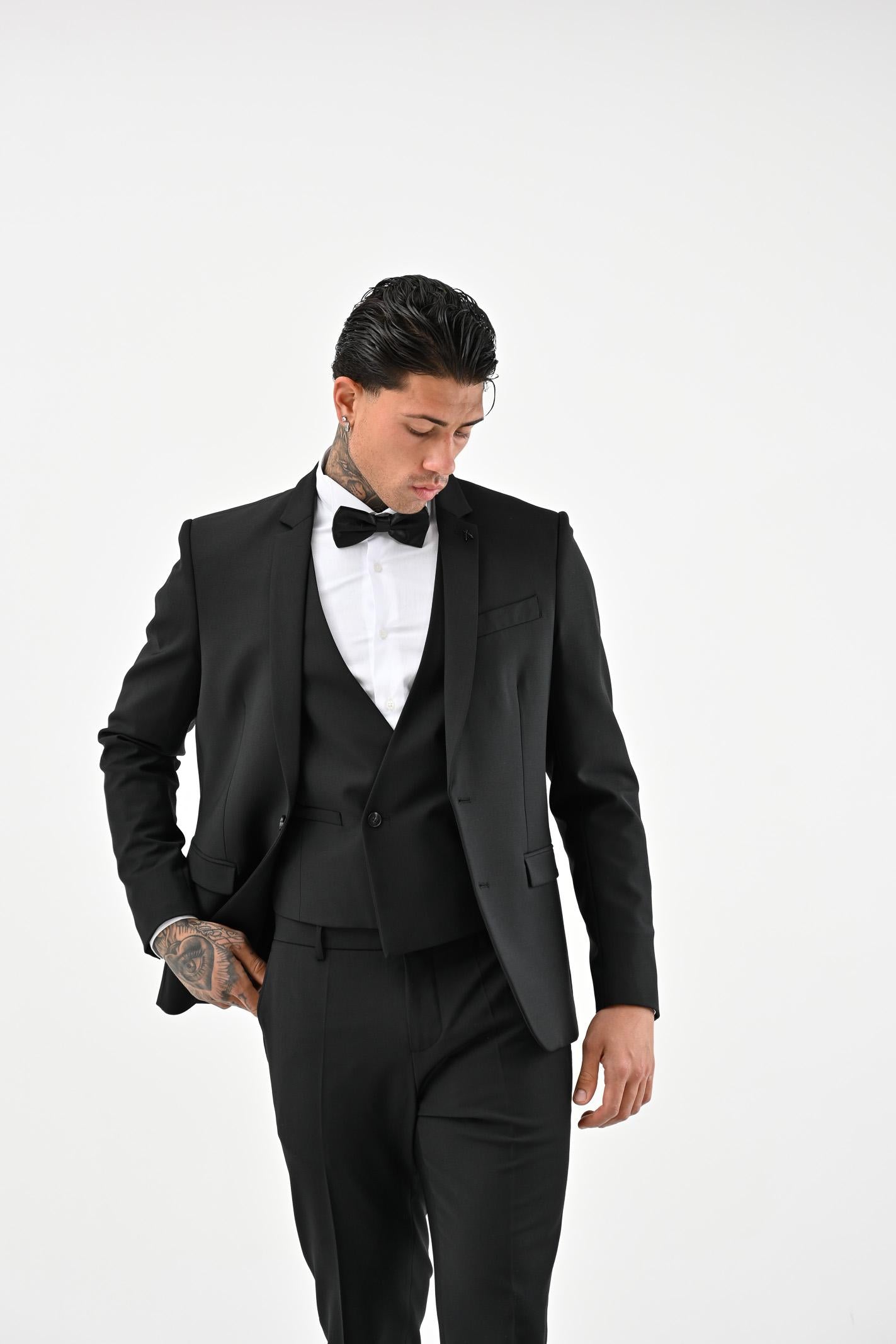 PATRIZIA PEPE Gilet nero da uomo 5S0746A590 K103 PATRIZIA PEPE 