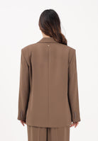 ARMANI EXCHANGE Giacca monopetto marrone da donna XW001938AF21529 U6136 ARMANI EXCHANGE 