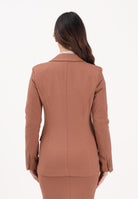 VICOLO Giacca monopetto cuoio da donna TAB0042 ABU67 VICOLO 