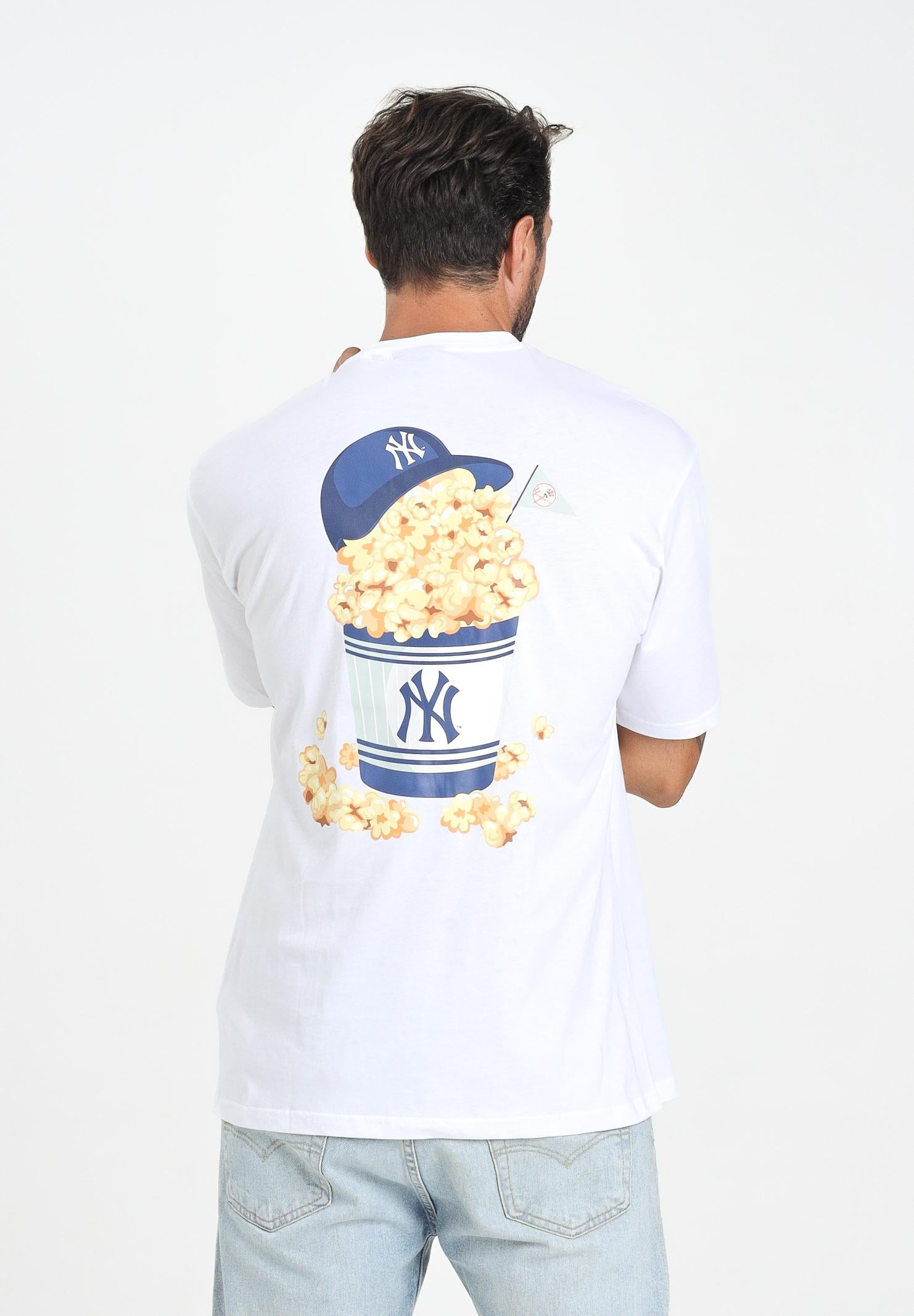 NEW ERA T-shirt a manica corta Oversized New York Yankees MLB Food Graphic bianca da uomo 60684281 . NEW ERA 