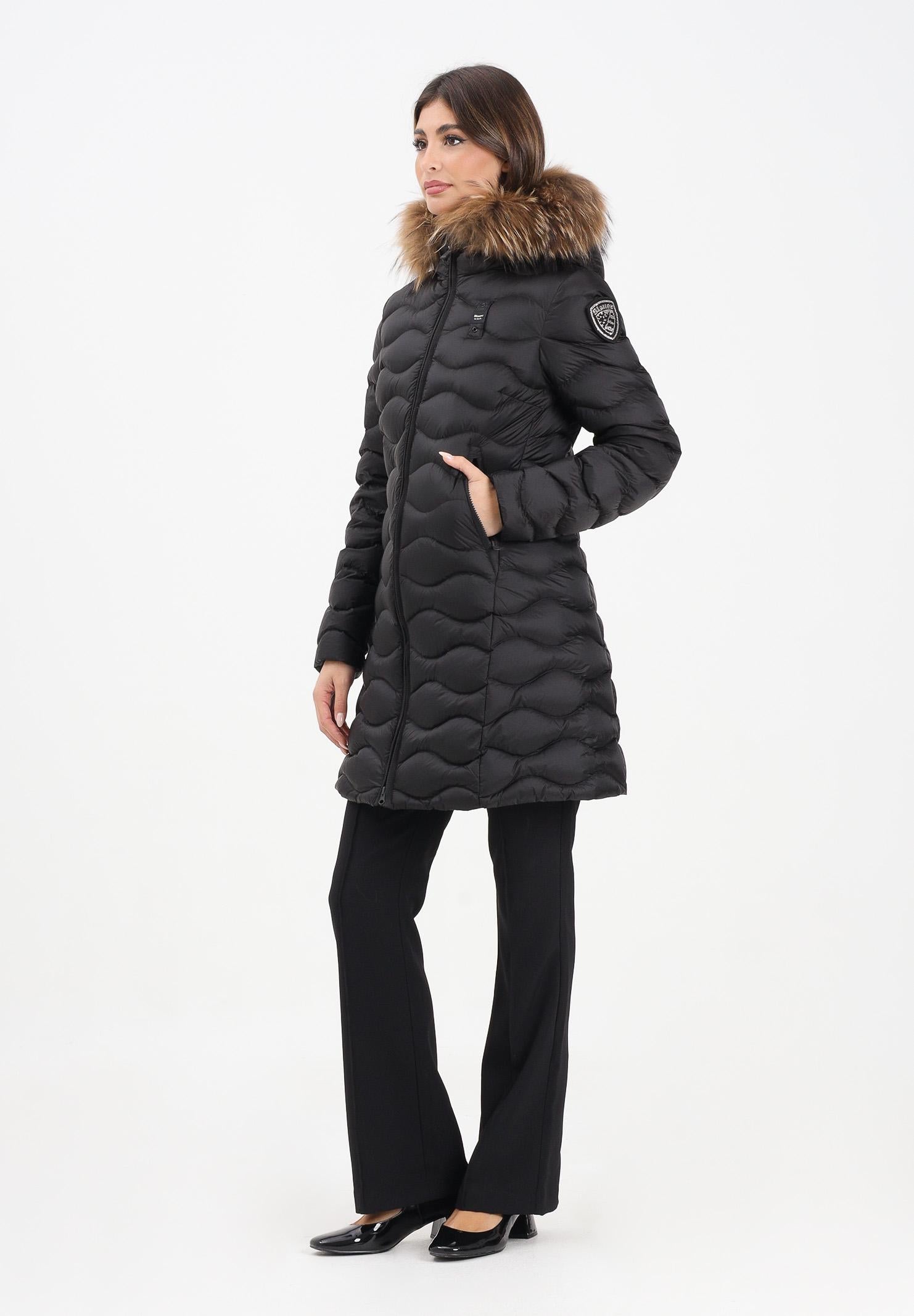 BLAUER Piumino lungo LYNEL nero da donna 25WBLDK03527-006047 999EI BLAUER 