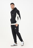 ADIDAS PERFORMANCE Tuta Fleece Colorblock nera e bianca da uomo KB5264  ADIDAS PERFORMANCE 