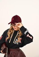 NEW ERA Cappello con visiera 9FORTY LA Dodgers MLB in velluto bordeaux per uomo e donna 60758961 . NEW ERA 
